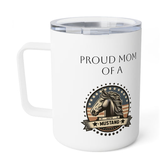 Mustang Mom Insulated Coffee Mug, 10oz