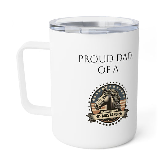 Mustang Dad Insulated Coffee Mug, 10oz