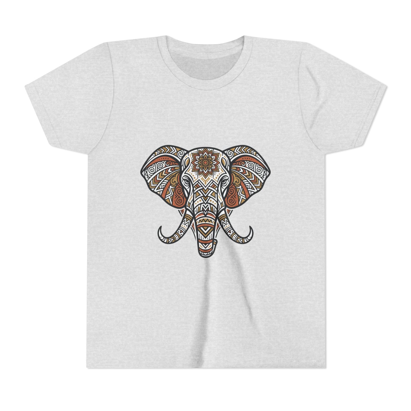 Youth Tee — Boho Tribal Elephant Graphic Tee