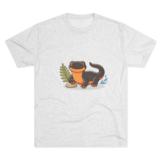 Salamander Cute Cartoon Tee — Forest Amphibian Graphic Shirt