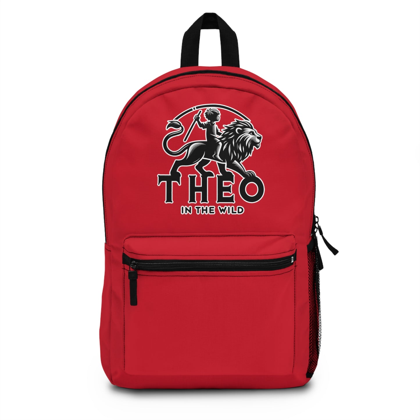 Theo in The Wild Backpack - Red