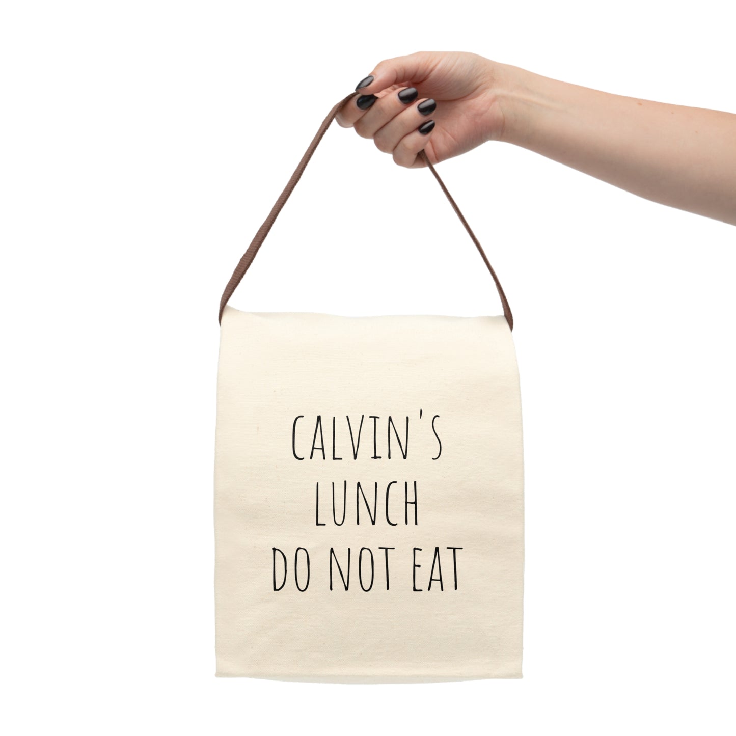 Custom Canvas Lunch Bag With Strap