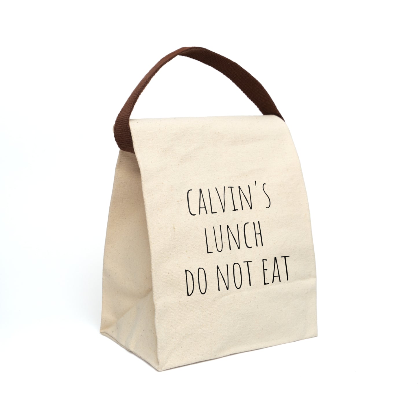 Custom Canvas Lunch Bag With Strap