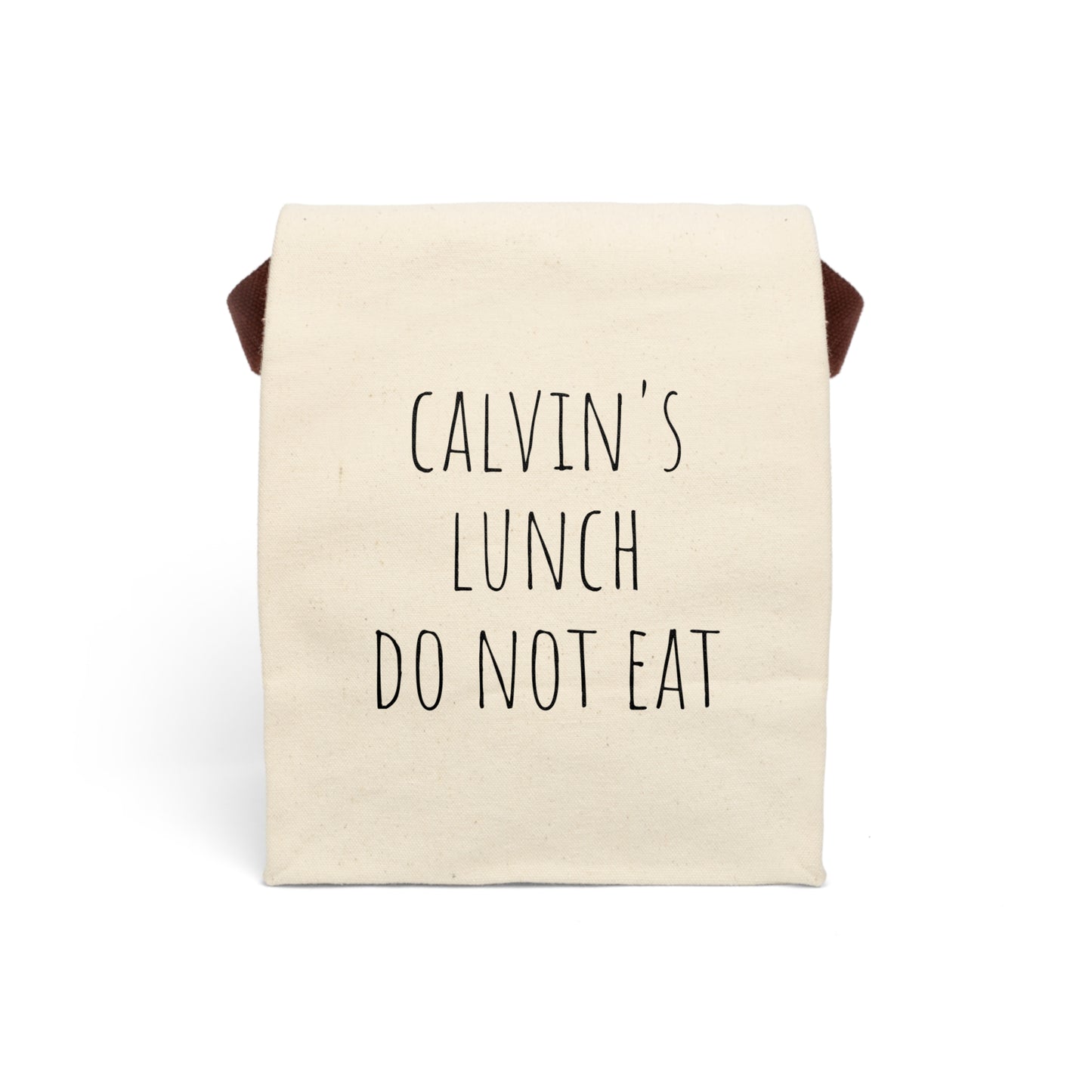 Custom Canvas Lunch Bag With Strap