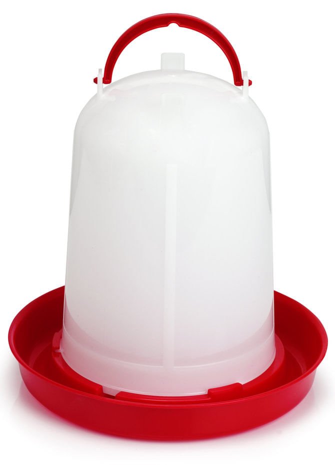 Economy Plastic Poultry Waterer – Durable Snap-Together Chicken Waterer, 1.5L / 3L / 5L